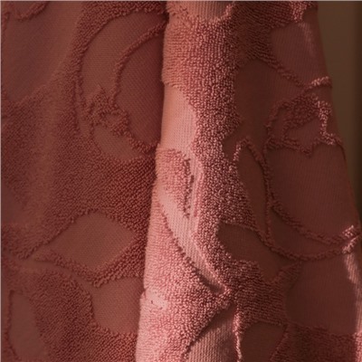 Полотенце махровое жаккардовое LoveLife Flowers 50х90 см, цвет розовый, 100% хл, 500 гр/м2