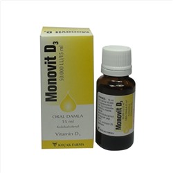 MONOVIT D3 50.000 IU/15 ml oral damla (аналог Вигантол)