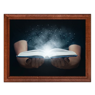 POSG-0073 Постер в рамке 23x17см Волшебная книга