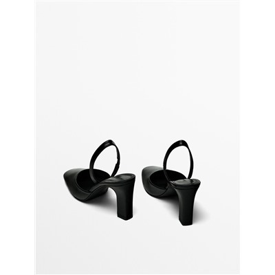 Zapato destalonado tacón