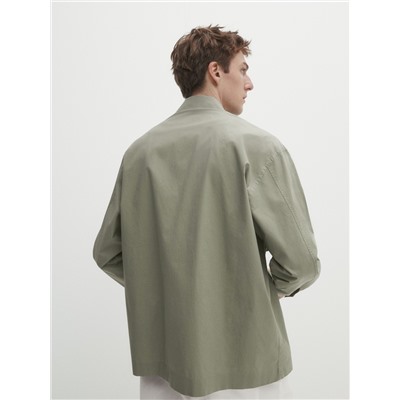 Sobrecamisa algodón bolsillos pecho