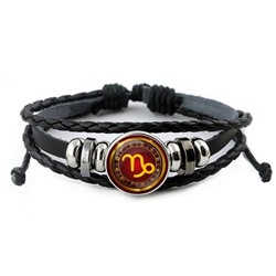 BSK-0309 Кожаный браслет Знаки Зодиака - Козерог