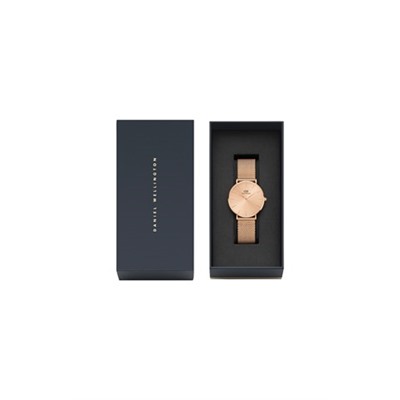 Reloj de cuarzo de acero y chapado en oro rosa Unitone