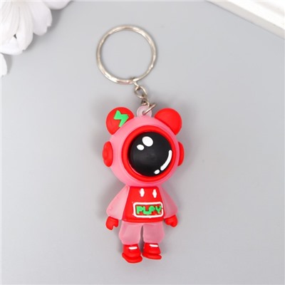 Брелок резина "Игровая космо-мышь" МИКС 1,7х2,8х5,5 см
