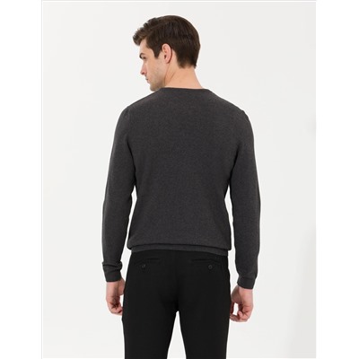 Антрацит меландж Slim Fit Bike Towerwear свитер