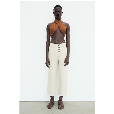 JEANS Z1975 CULOTTE TIRO ALTO BOTONES VISTA