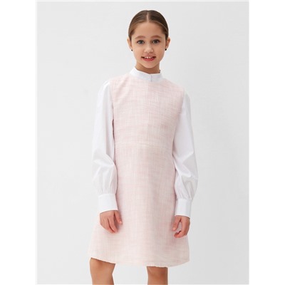 Платье нарядное детское MINAKU: PartyDress, цвет розовый, рост 128 см