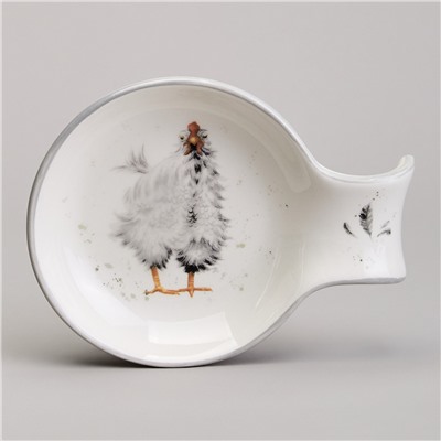 ПОДСТАВКА ПОД ЛОЖКУ LEFARD "FUNNY HENS" 15*11,5*2,5 СМ (КОР=48ШТ.)