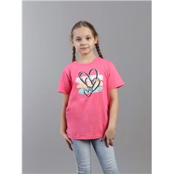 HSJG 64055-27K Футболка для девочки,розовый