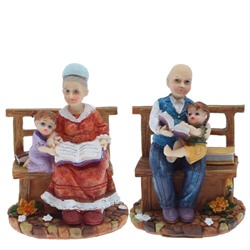 Фигурка декоративная "Бабушка/Дедушка", L9 W7 H12 см, 2в.