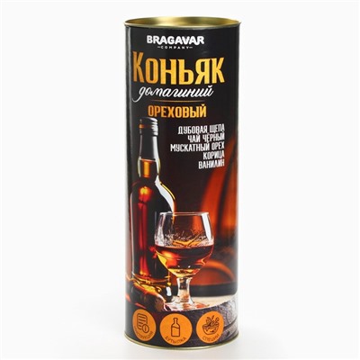 Подарочный набор для приготовления настойки «Коньяк орехи», набор трав и специй, бутылка