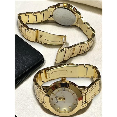 Часы женские Cartier на браслете диаметр 3,5 см Ч6