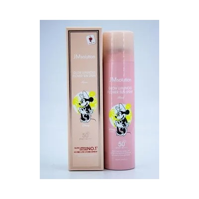 JMSolution Glow Luminous Flower Sun Spray/ Солнцезащитный спрей с экстрактом розы  SPF50,180 мл