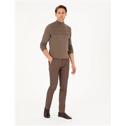 Brown Slim Fit Canvas Bloys