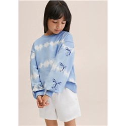 Sudadera tie-dye mariposas -  Niña | MANGO OUTLET España