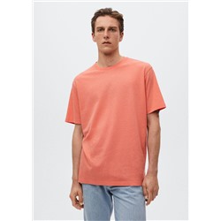 Camiseta algodón lino -  Hombre | MANGO OUTLET España