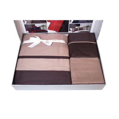 Постельное белье КАРВЕН сатин Де Люкс N045 Serenity brown/mink