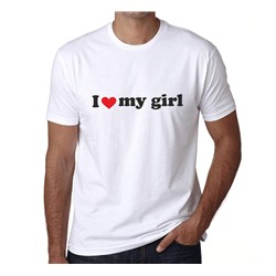 Мужская футболка "I love my girl"  SALE