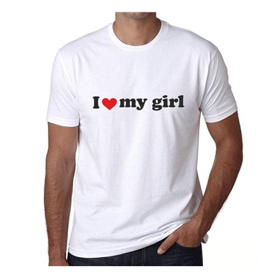 Мужская футболка "I love my girl"  SALE