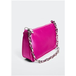 Bolso satinado cadena -  Mujer | MANGO OUTLET España