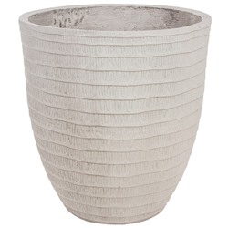 Кашпо Nobilis Marco "Waves grey Round" (файберклэй), D45хH48 см