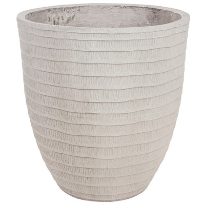 Кашпо Nobilis Marco "Waves grey Round" (файберклэй), D45хH48 см