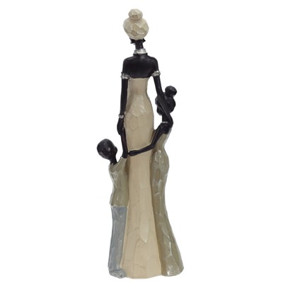 Фигурка декоративная "Африканка с детьми", L9 W5,5 H30 см
