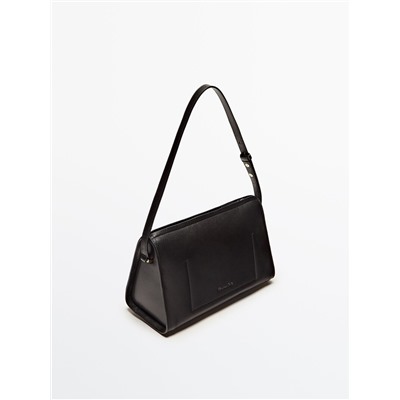 Bolso hombro liso piel