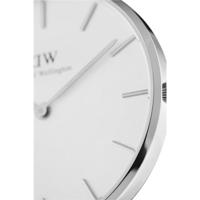 Reloj de cuarzo de piel Petite Sheffield 28 mm - Negro