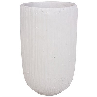 Кашпо Nobilis Marco "Ribs grey Jar" (файберклэй), D15хH25 см