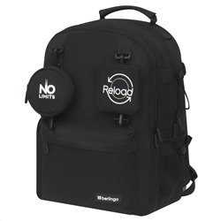 Рюкзак Berlingo Urban "Black ink" 41*29*13см, 2 отделения, 7 карманов, уплотненная спинка