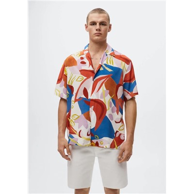 Camisa estampada fluida -  Hombre | MANGO OUTLET España
