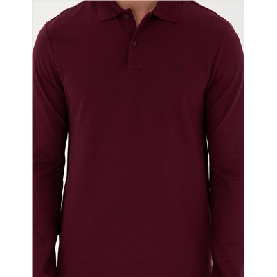 Bordeaux Slim Fit Basic Whothirt
