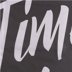 Штора для ванной водоотталкивающая Этель «Time to get naked», 145×180 см, цвет чёрный, ткань оксфорд, 210гр/м2
