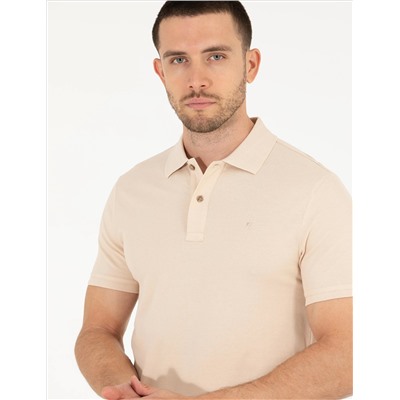 Бежевая тонкая подсадка Polo yaka basic t -красавица