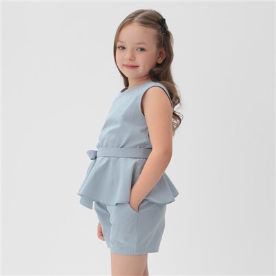 Комплект для девочки (майка и шорты) KAFTAN, р.30 (98-104), голубой