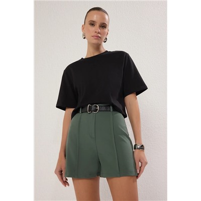 Green Ribe Подробный тканый короткий короткий Twoss23sr00079