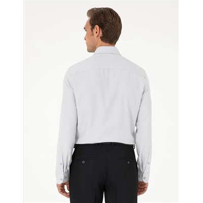 Серый Astwater Slim Fit рубашка с длинным рукавом