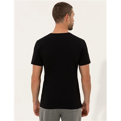 Black Slim Fit Print Print Cycling Bike T -For