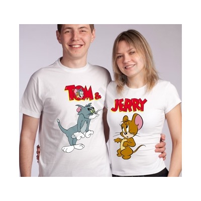 Футболки для влюбленных "Tom and Jerry"