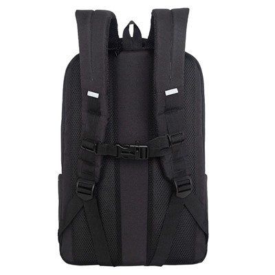 Рюкзак молодежный, 40×28х16 см, Grizzly 544, эргономичная спинка, отделение для ноутбука, чёрный, RD-544-1_1