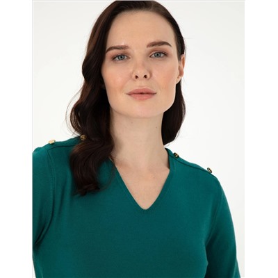 Темно -зеленый Ex. Slim Fit Basic Kazakh