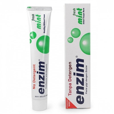 Зубная паста Enzim Fresh Mint свежая мята, 50 мл