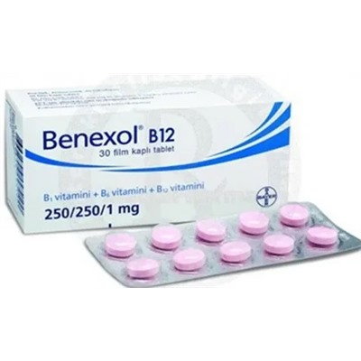 BENEXOL B12 30 film kaplı tablet (название лекарства на русском / аналоги Бенексол В12)