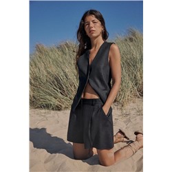 TAILORED LINEN WAISTCOAT