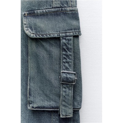 JEANS TRF CARGO TIRO MEDIO