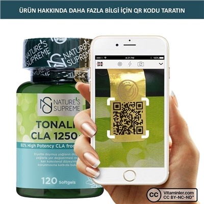 Nature's Supreme Tonalin CLA 1250 мг 120 мягких капсул