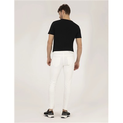 Ecru Slim Fit Jean Pants