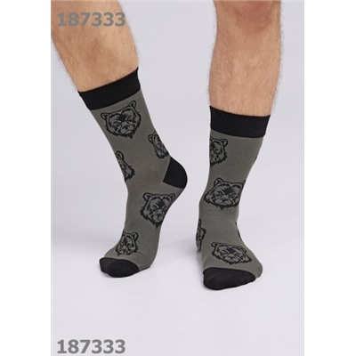 CLEVER Носки муж.К3421 23Ф хл+эл