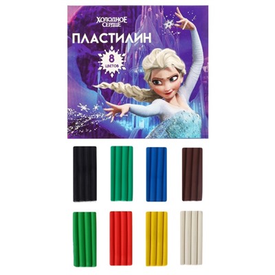 Пластилин 8 цветов 120 г "Холодное сердце"